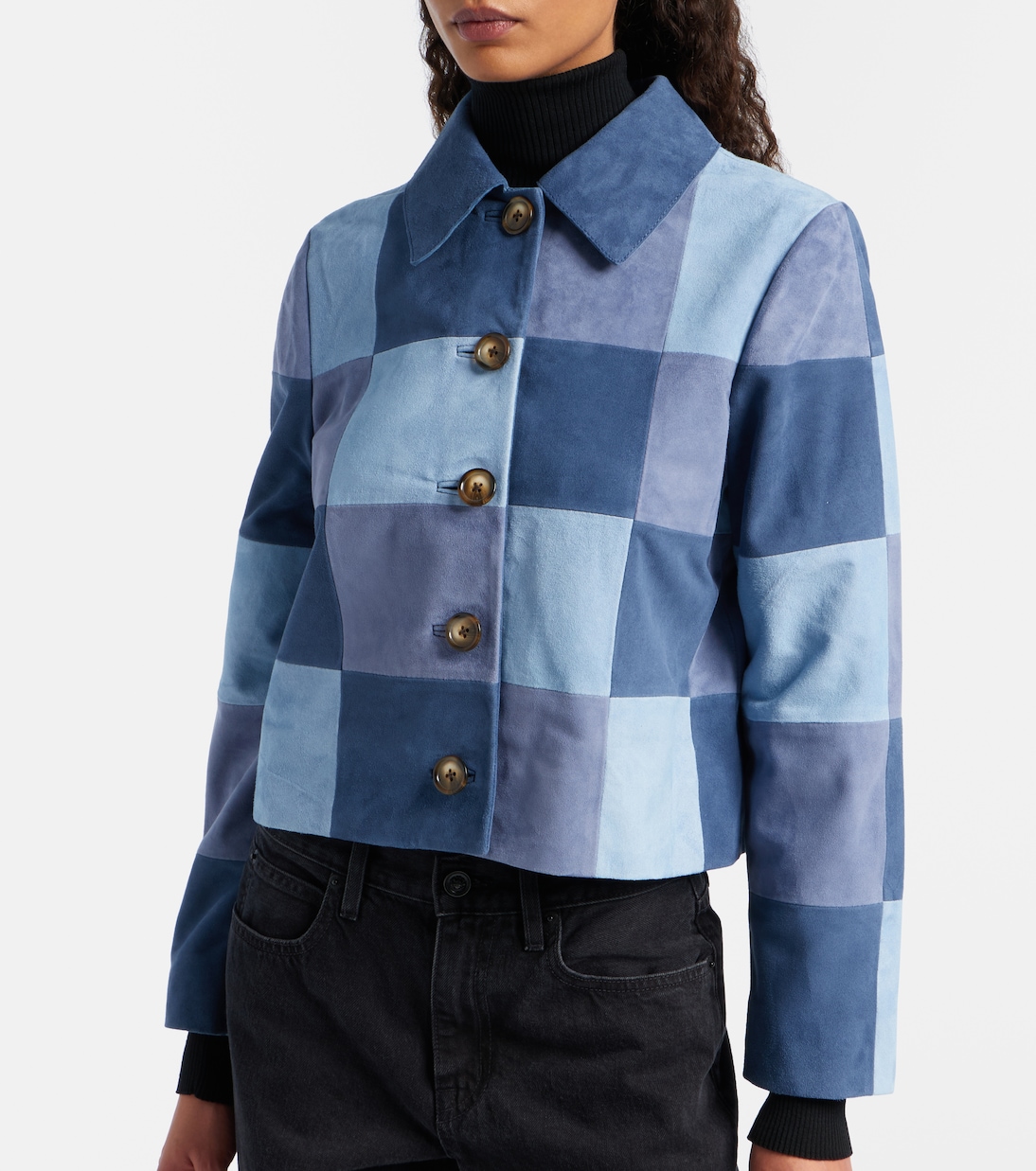 Chaqueta de ante con patchwork | Rixo