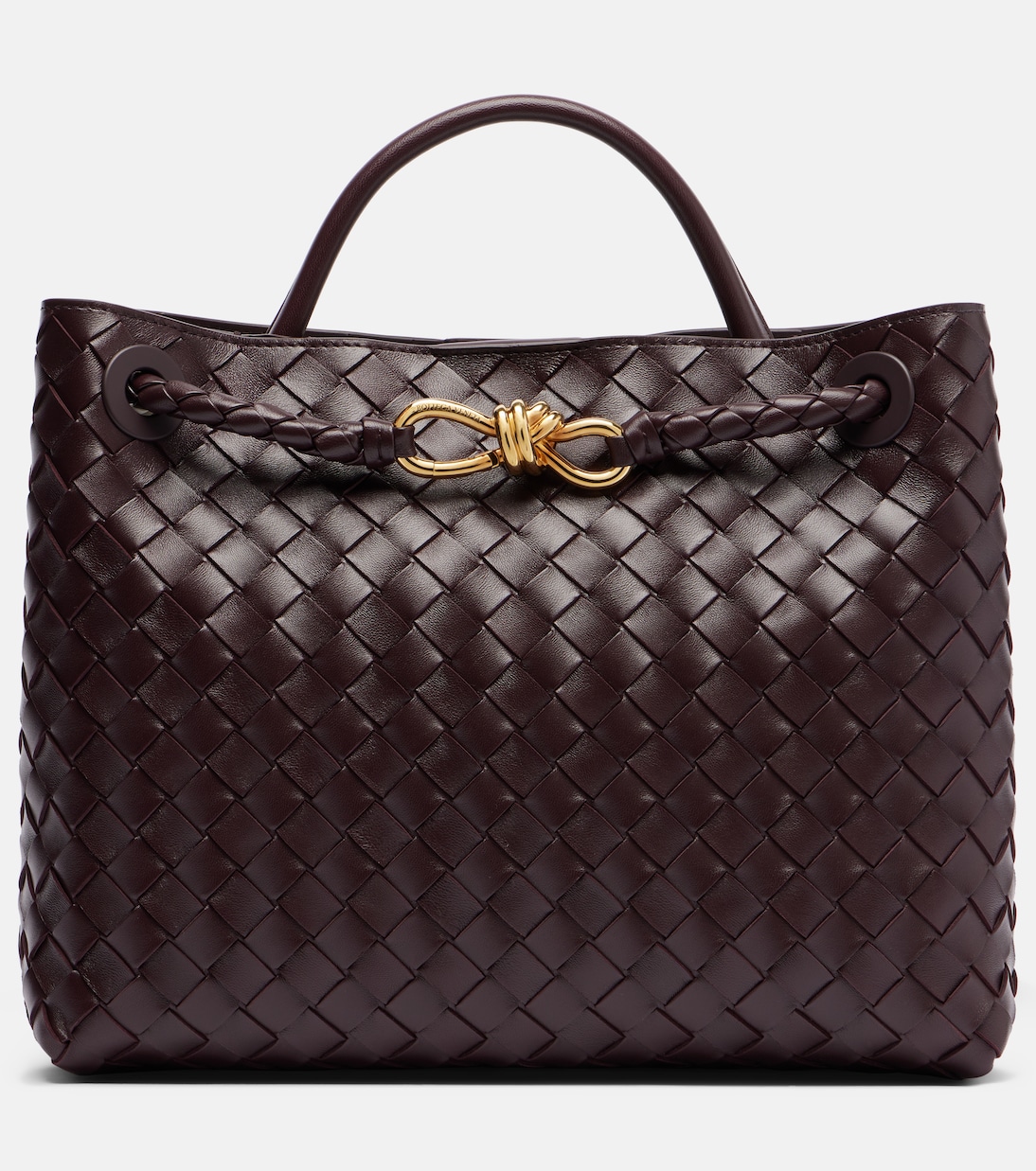 Andiamo Intrecciato Medium leather tote bag | Bottega Veneta