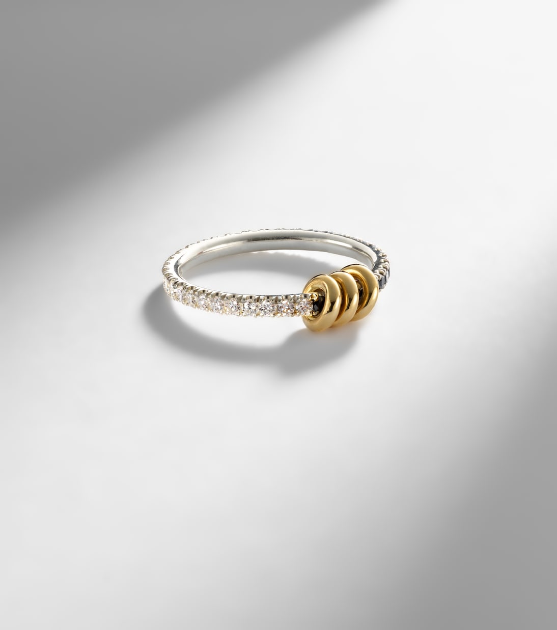 Sirius Eclipse 18kt gold and sterling silver ring with diamonds | Spinelli Kilcollin