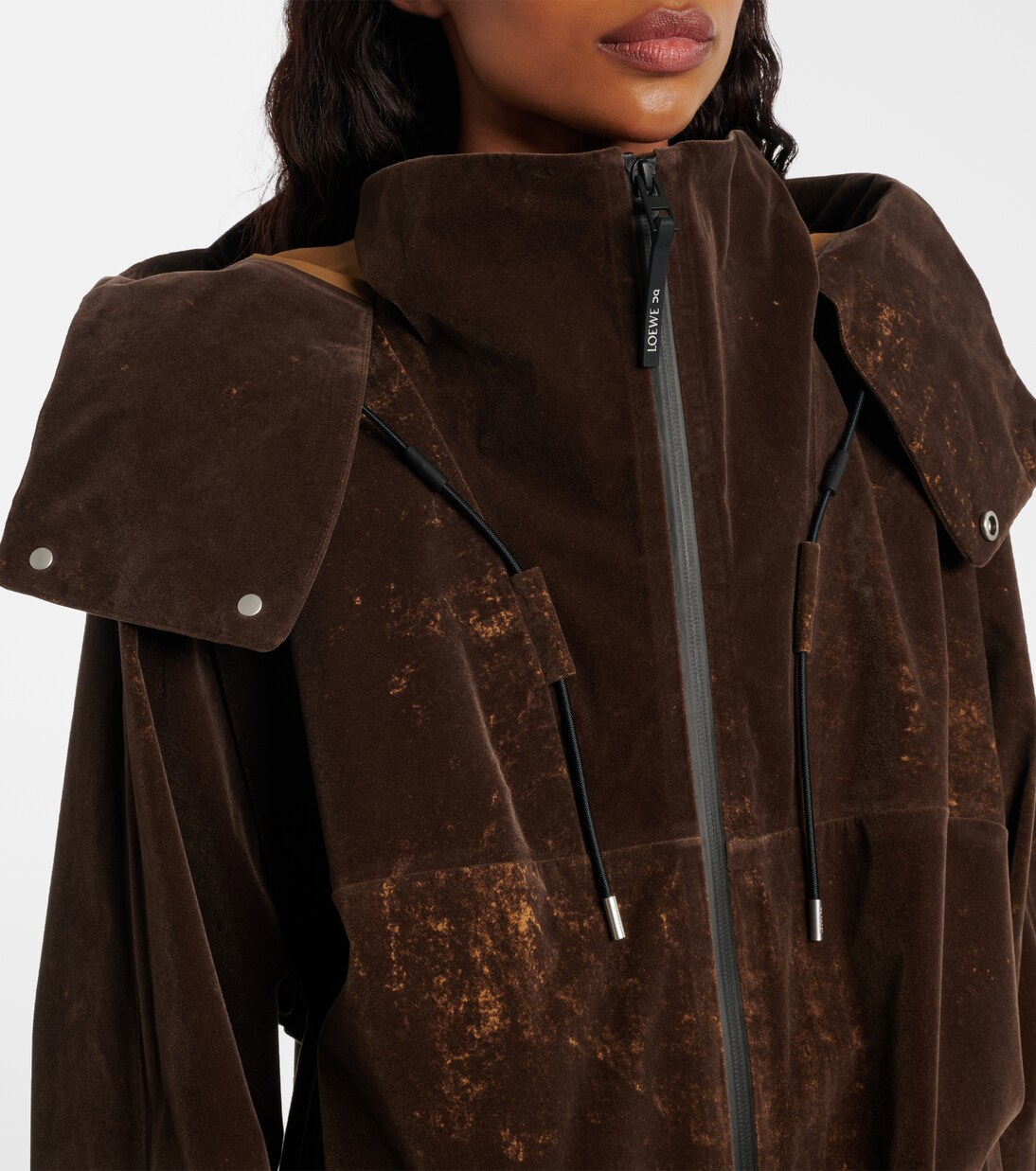 x On chaqueta con capucha oversized | Loewe