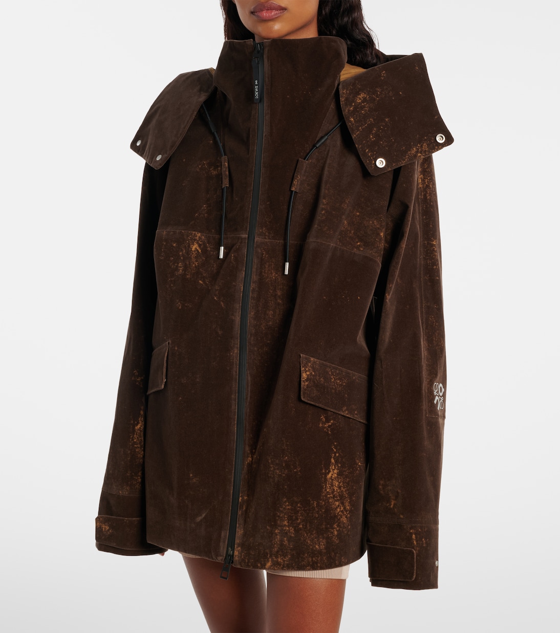 x On chaqueta con capucha oversized | Loewe