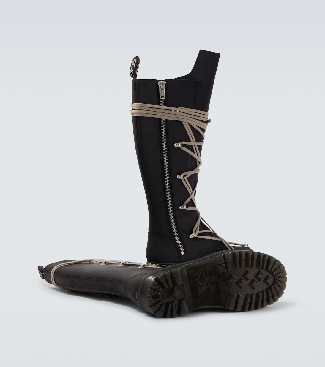 x Dr. Martens 1B60 Quad Sole Pentalace knee-high boots | Rick Owens