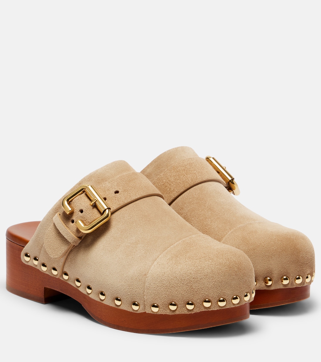 Clogs Jeannette 40 aus Veloursleder | Chloé