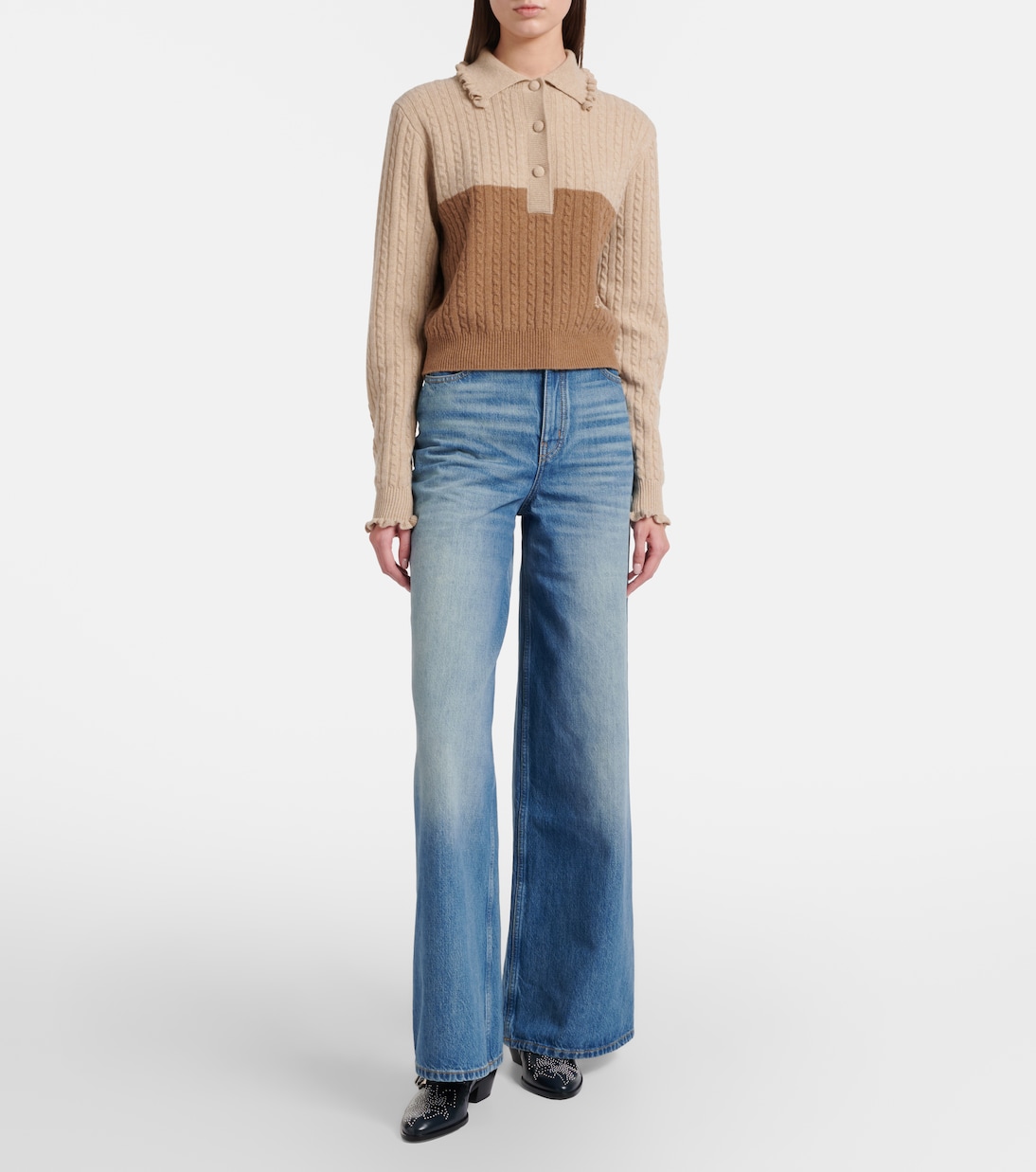 Susanna studded leather ankle boots  | Chloé