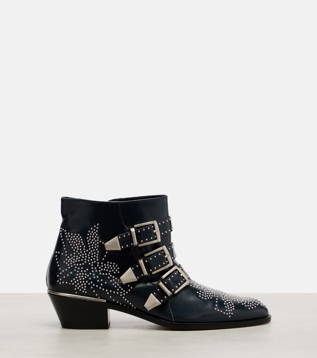 Susanna studded leather ankle boots  | Chloé