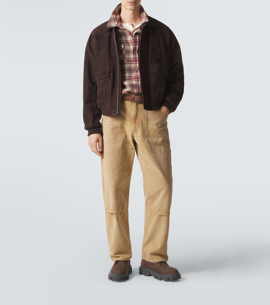 Balance cashmere shirt with emerald | God's True Cashmere