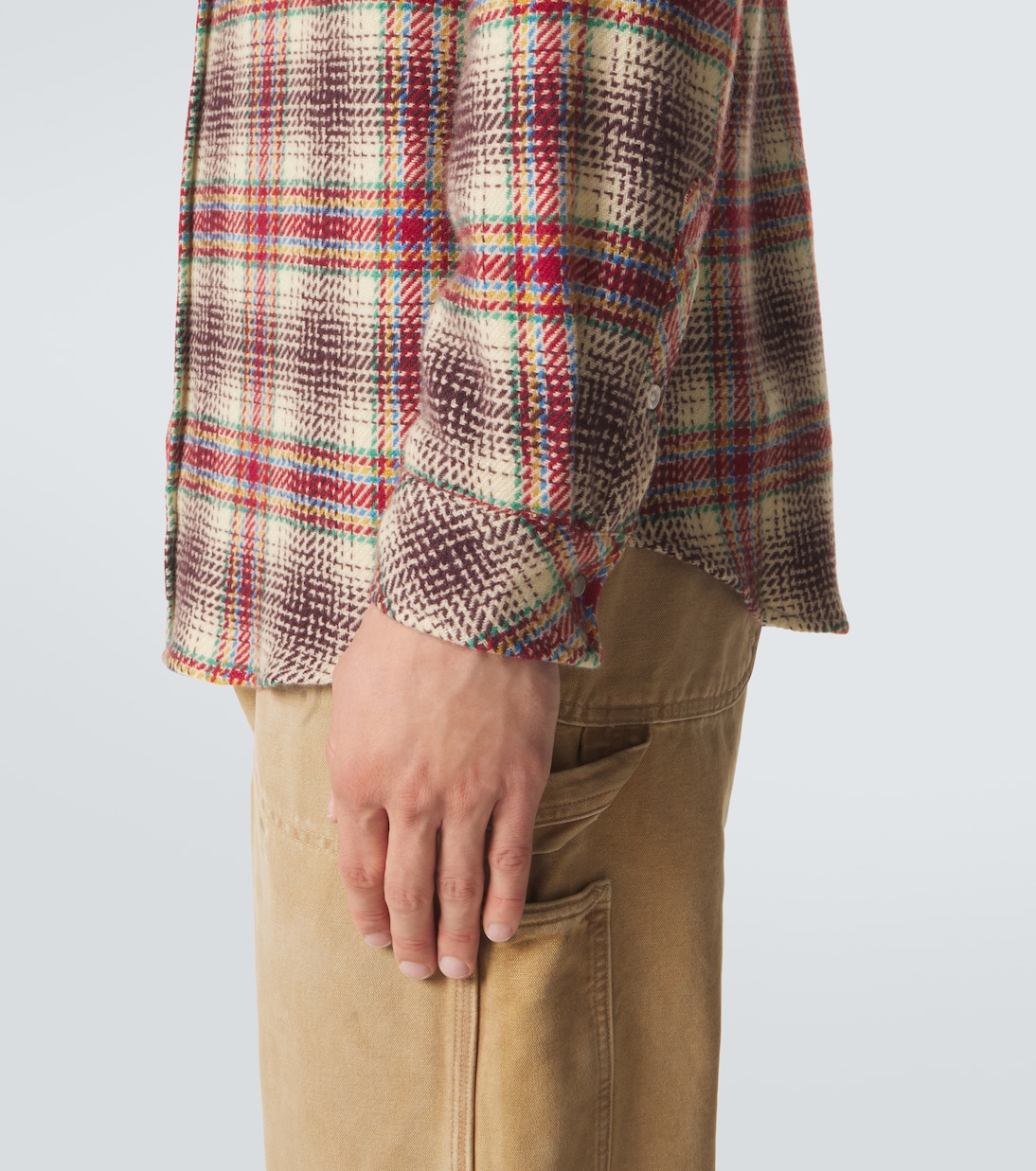 Balance cashmere shirt with emerald | God's True Cashmere