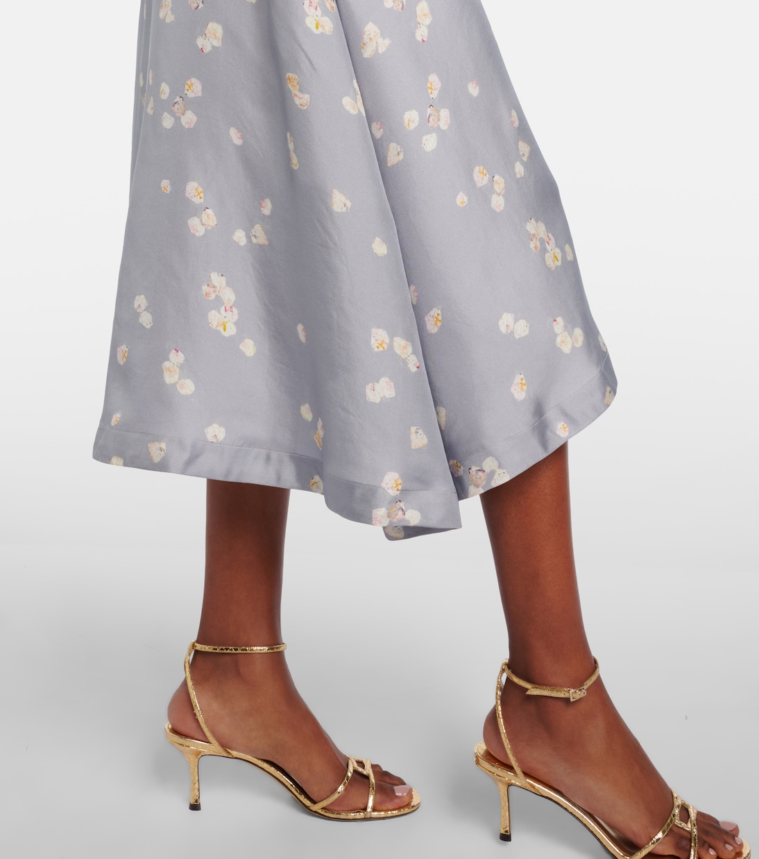 Vestido midi Kirsty de seda floral | Altuzarra