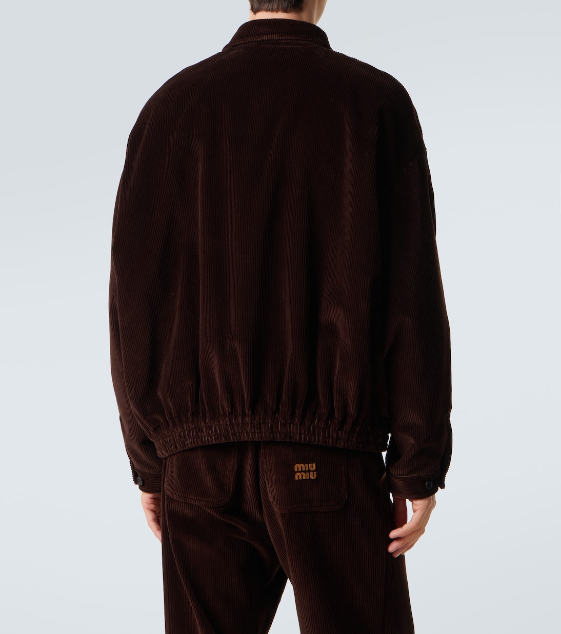 Cotton corduroy blouson jacket | Miu Miu