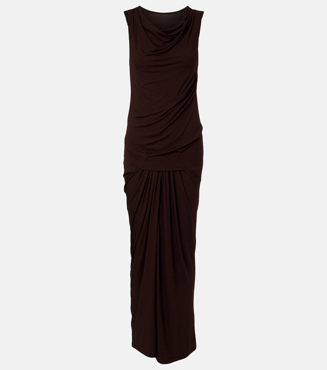 Draped gathered maxi dress | Entire Studios