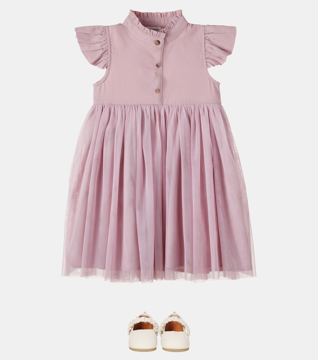 Robe Fleurance en coton et tulle | Donsje