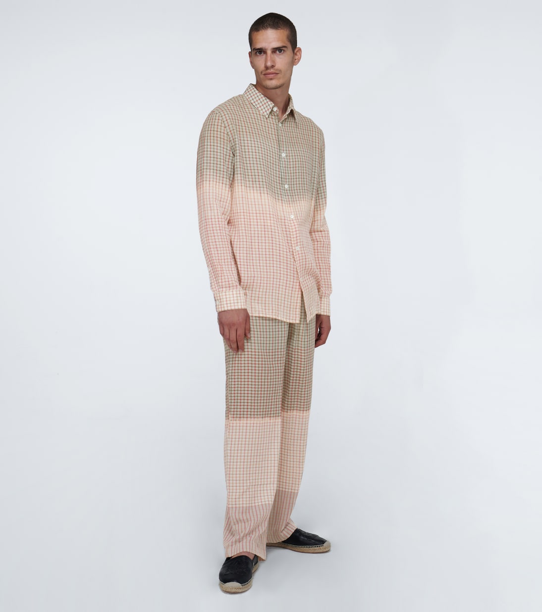Paula's Ibiza tie-dye checked shirt | Loewe