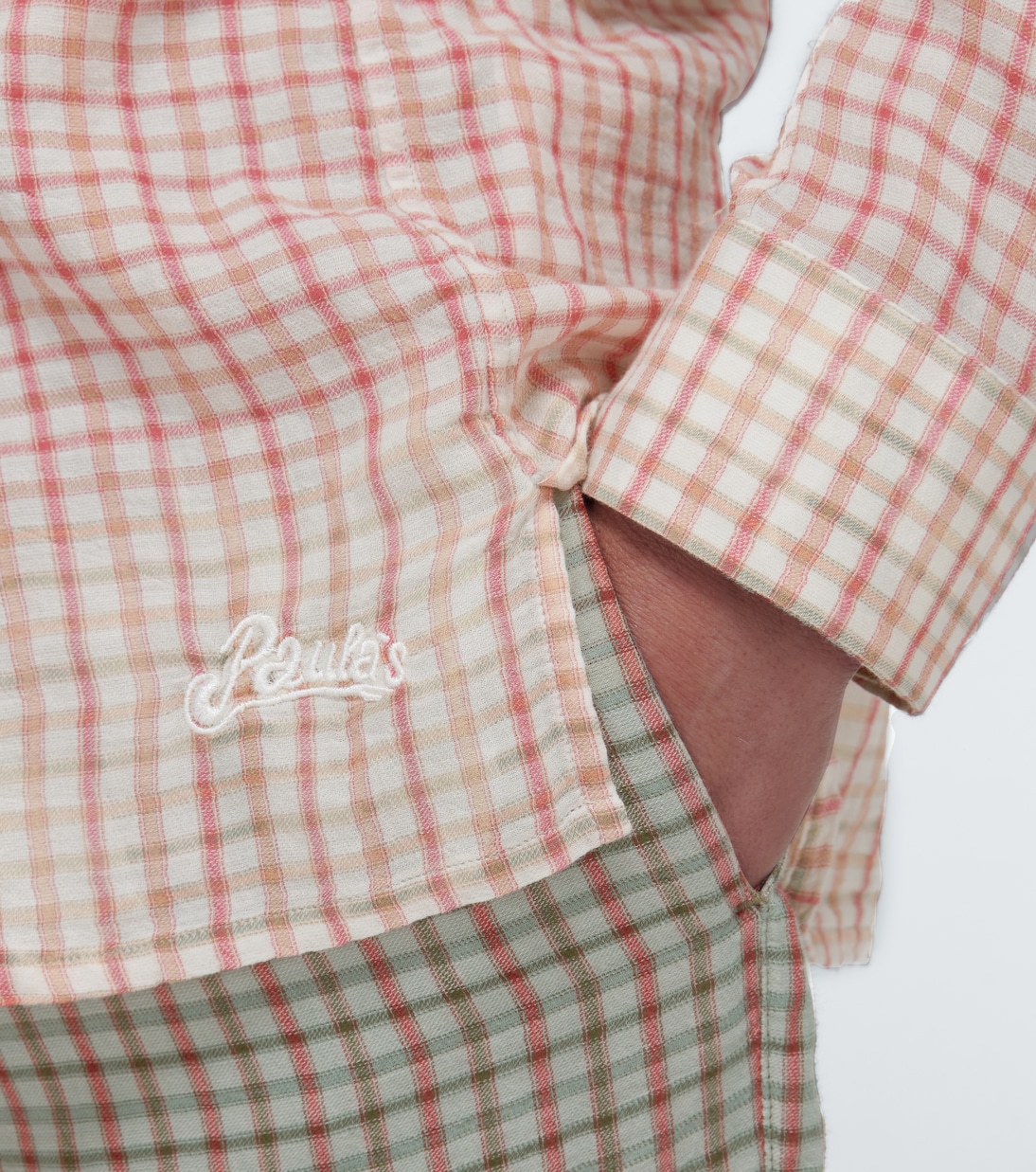 Paula's Ibiza tie-dye checked shirt | Loewe