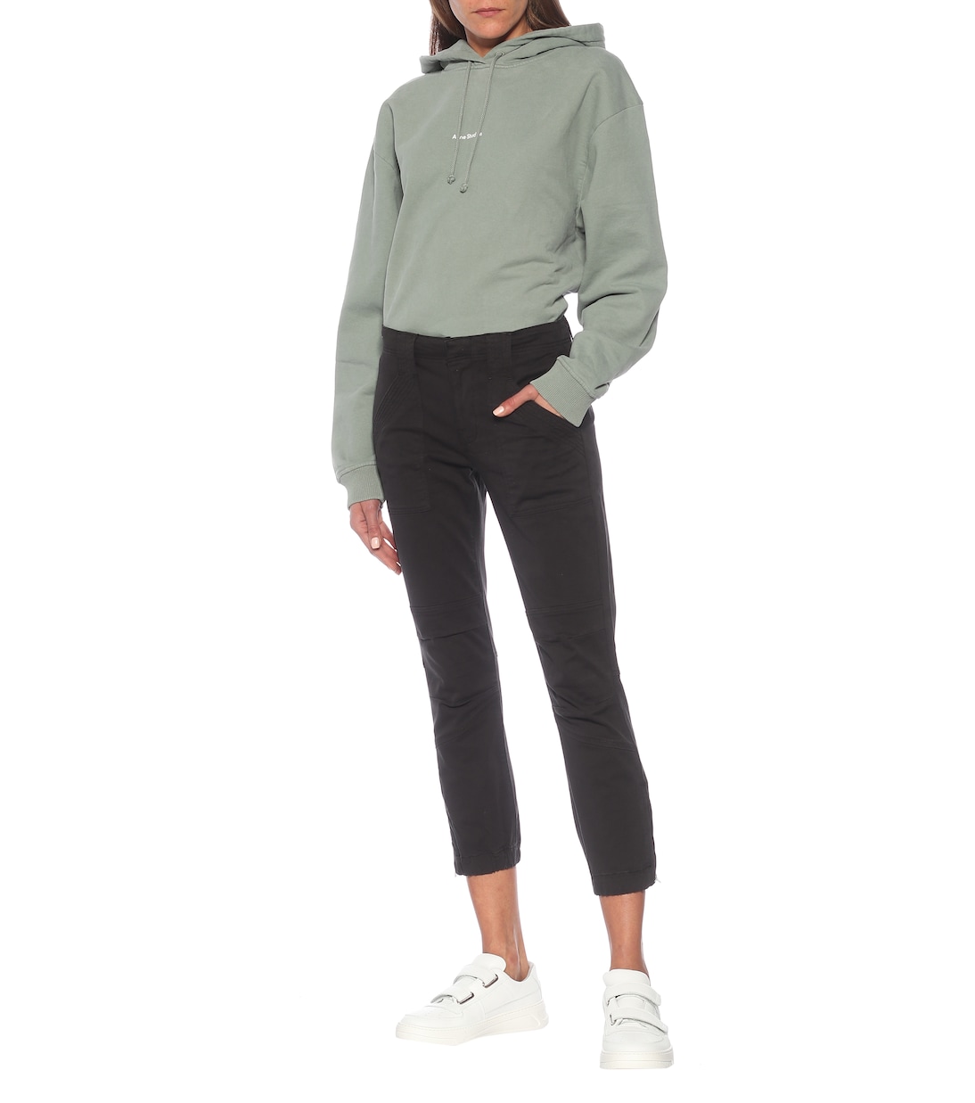 Moto mid-rise slim jeans | Frame