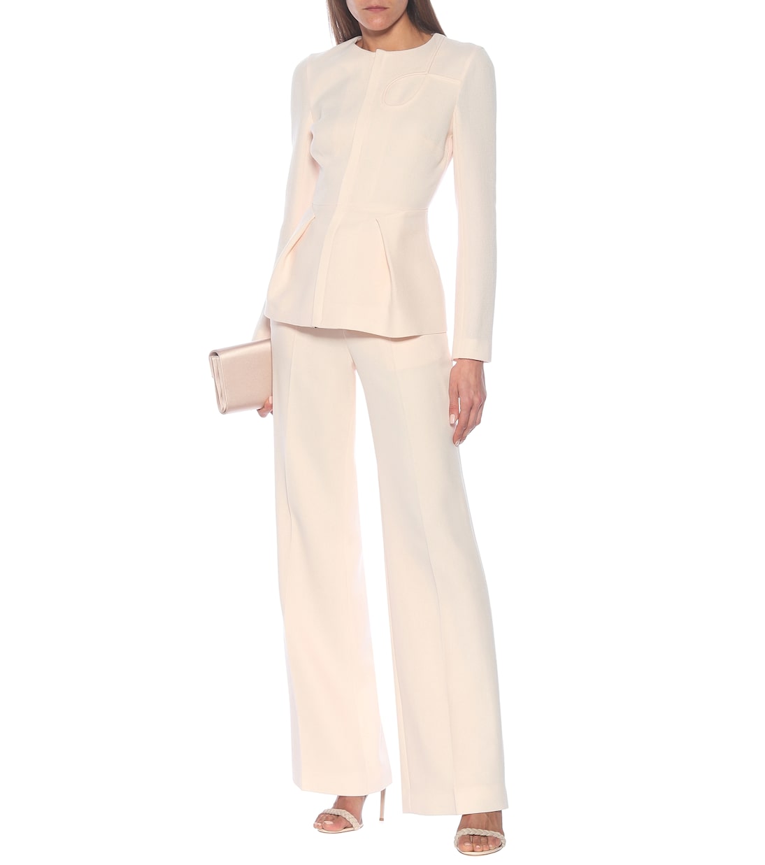 Pantalon ample Lucana en crêpe de laine | Roland Mouret