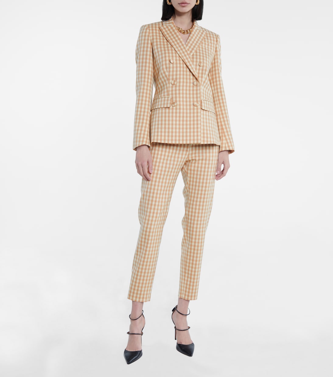 Beatrix gingham wool-blend blazer | Altuzarra