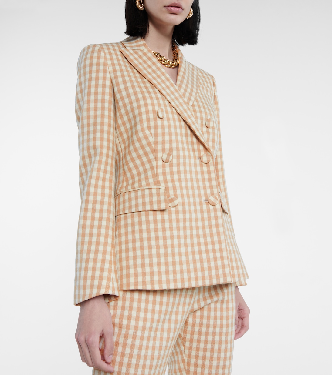 Beatrix gingham wool-blend blazer | Altuzarra