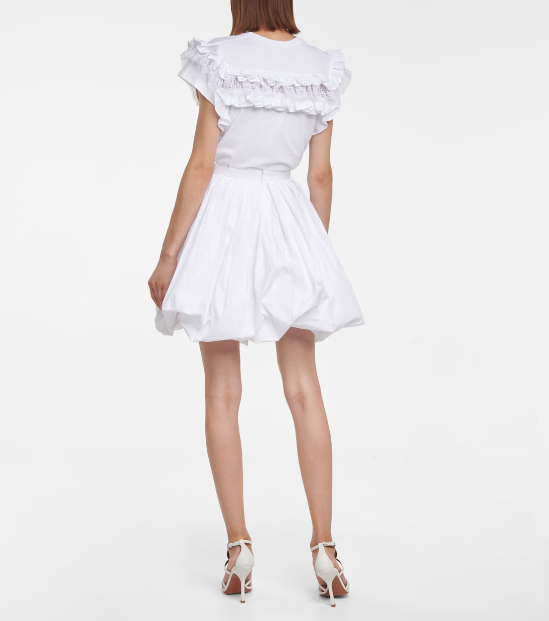 Minifalda de popelín en mezcla de algodón | Alaïa