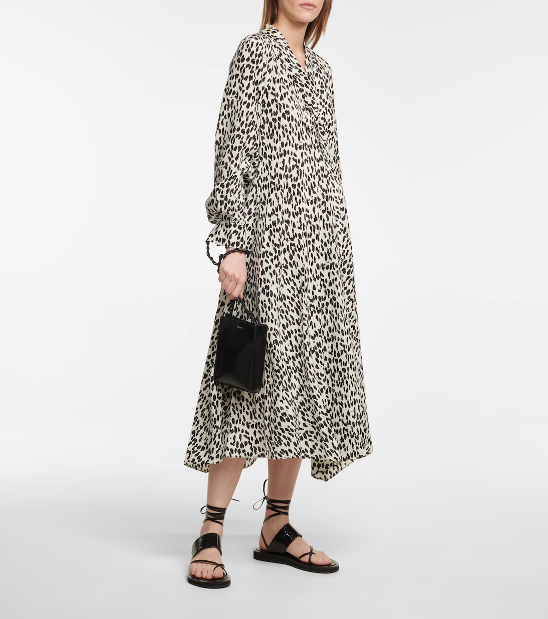 Bedrucktes Midikleid Wild Moment aus Seide | Dorothee Schumacher