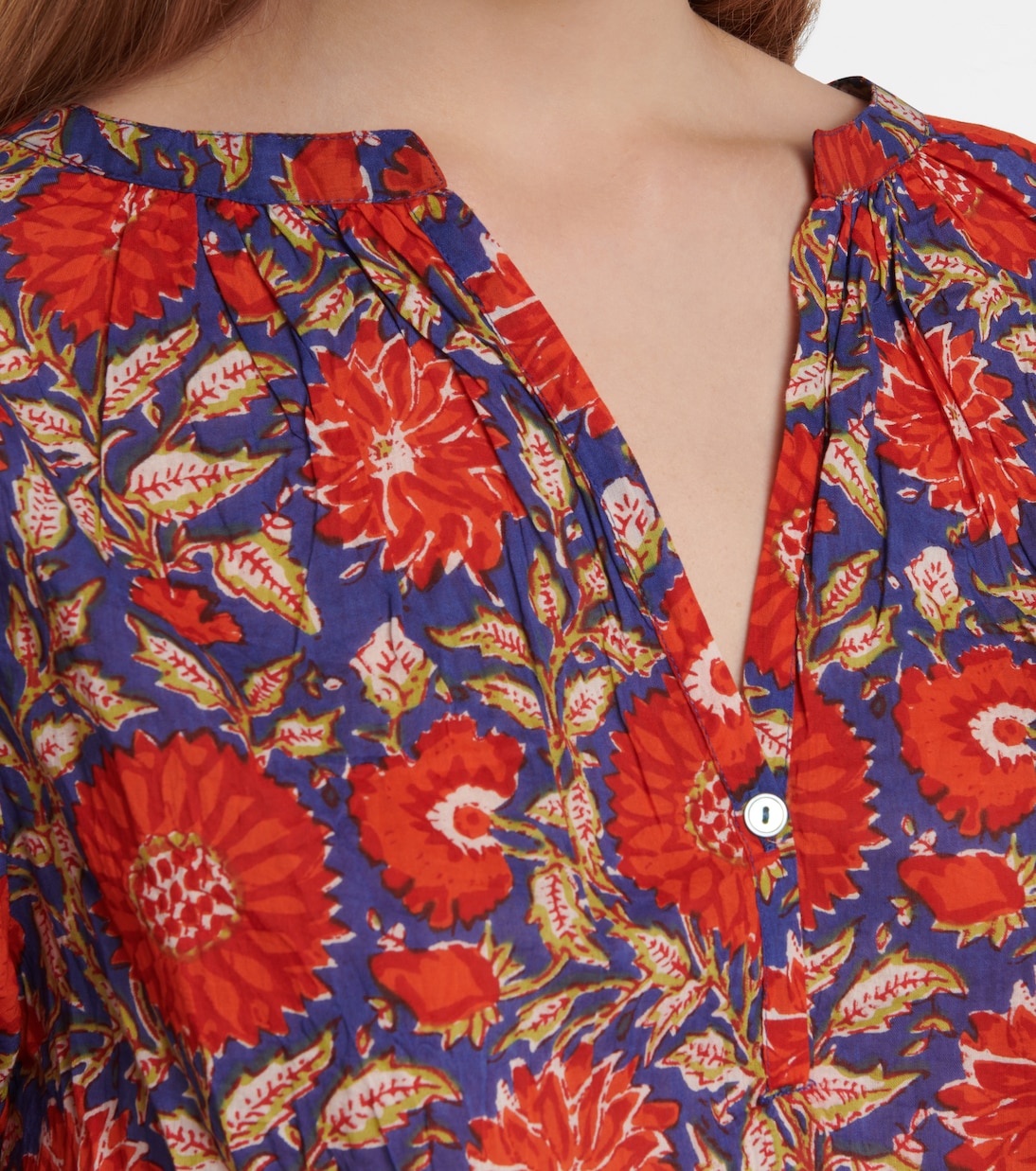 Millie floral cotton top | Velvet
