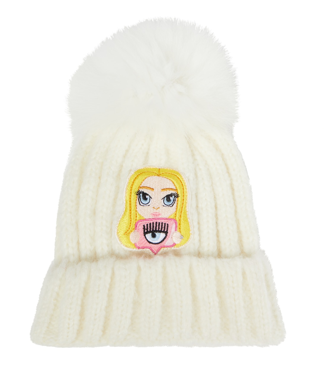 x Chiara Ferragni Mascotte wool-blend beanie | Monnalisa