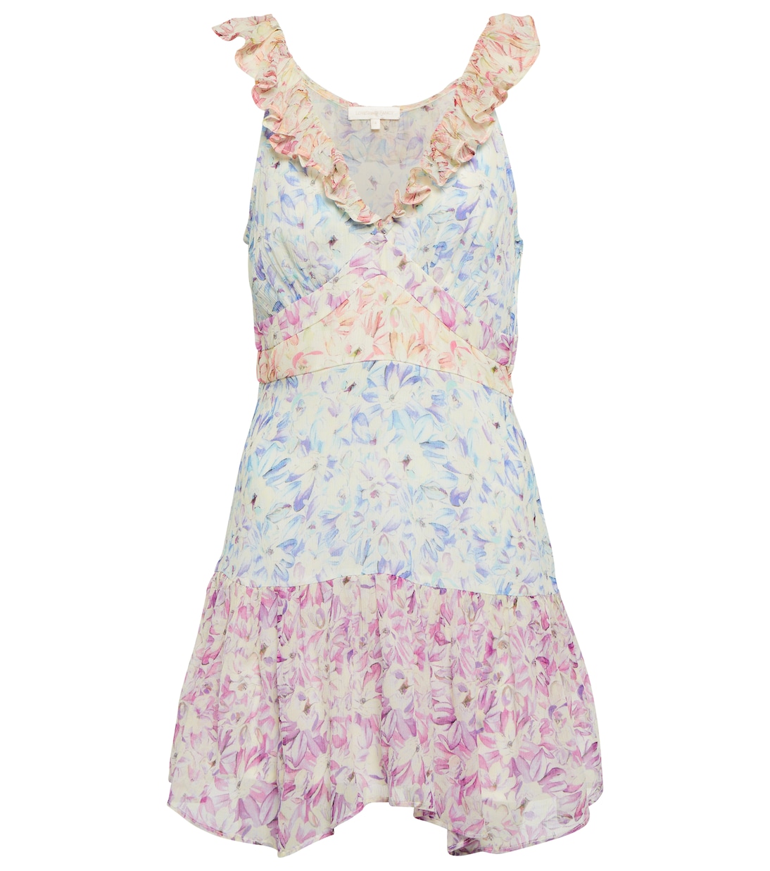 Seneca floral silk minidress | LoveShackFancy