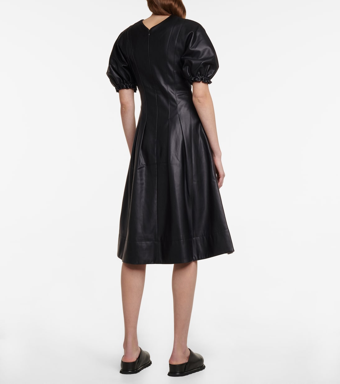 Vestido midi de piel sintética | Proenza Schouler