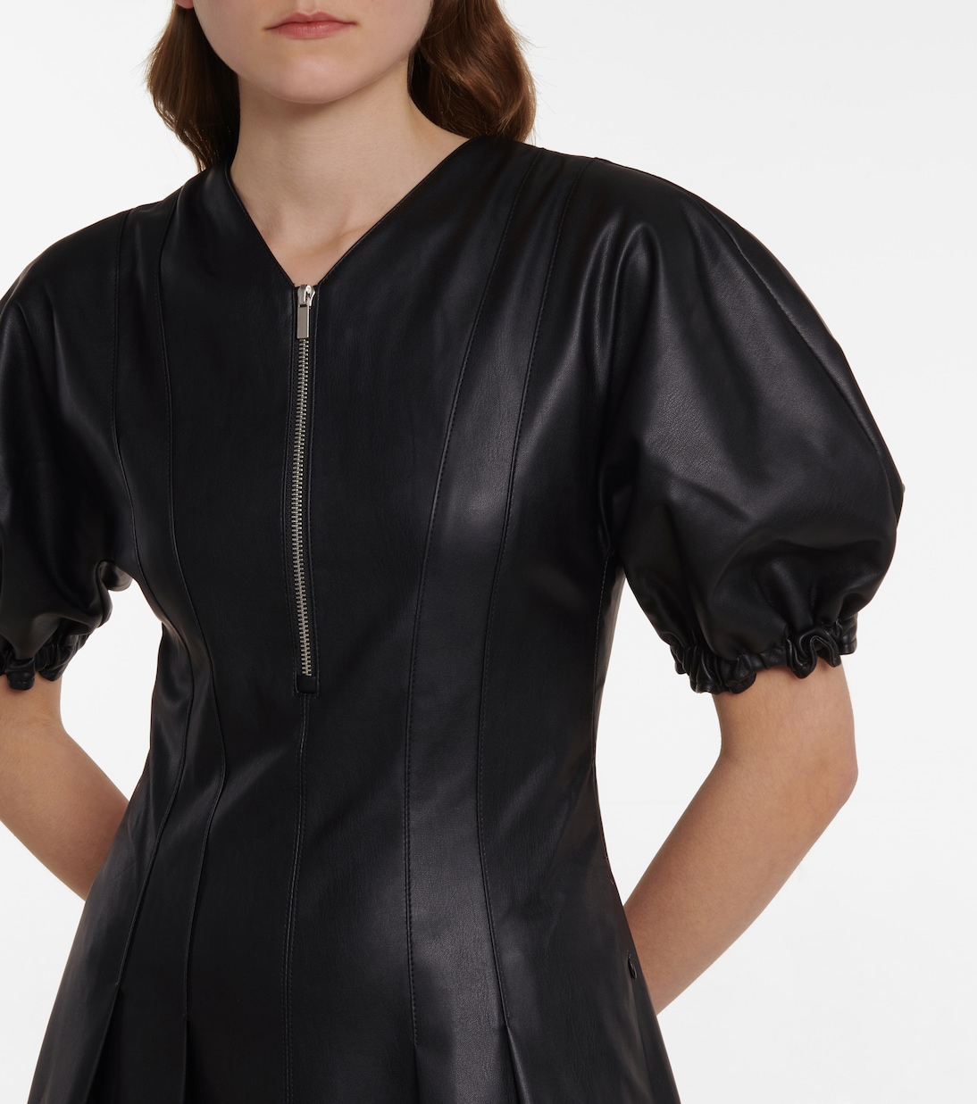 Vestido midi de piel sintética | Proenza Schouler