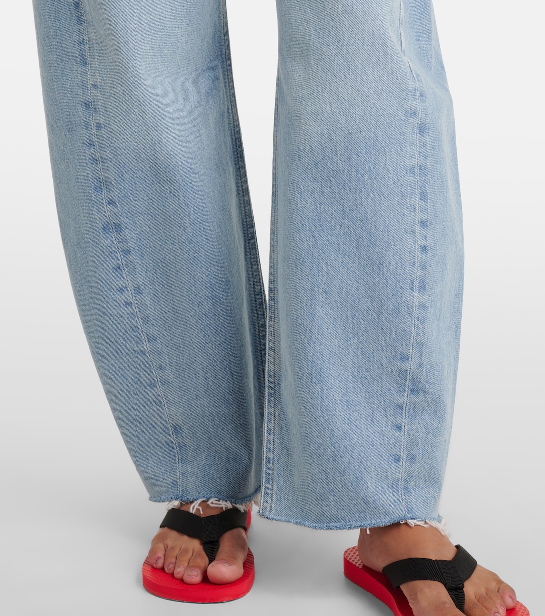 Luna high-rise barrel-leg jeans | Agolde
