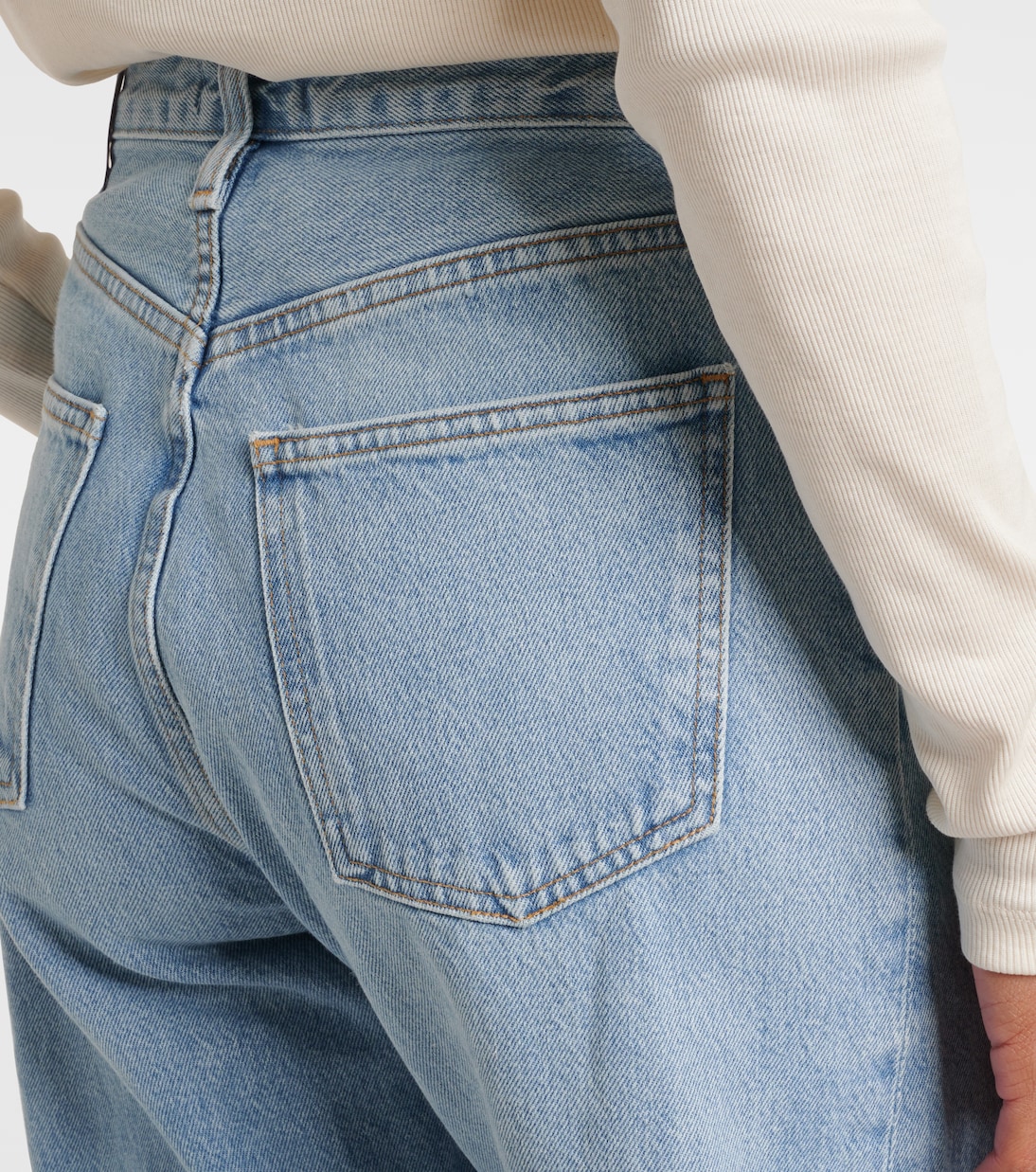 Luna high-rise barrel-leg jeans | Agolde