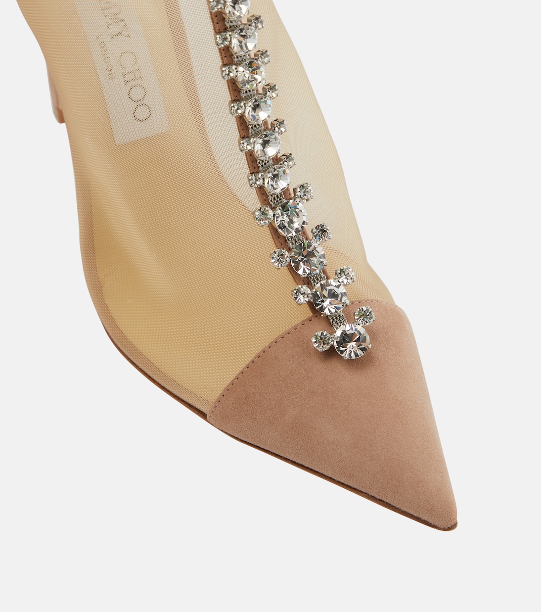 Bing 100 mesh and suede ankle boots | Jimmy Choo