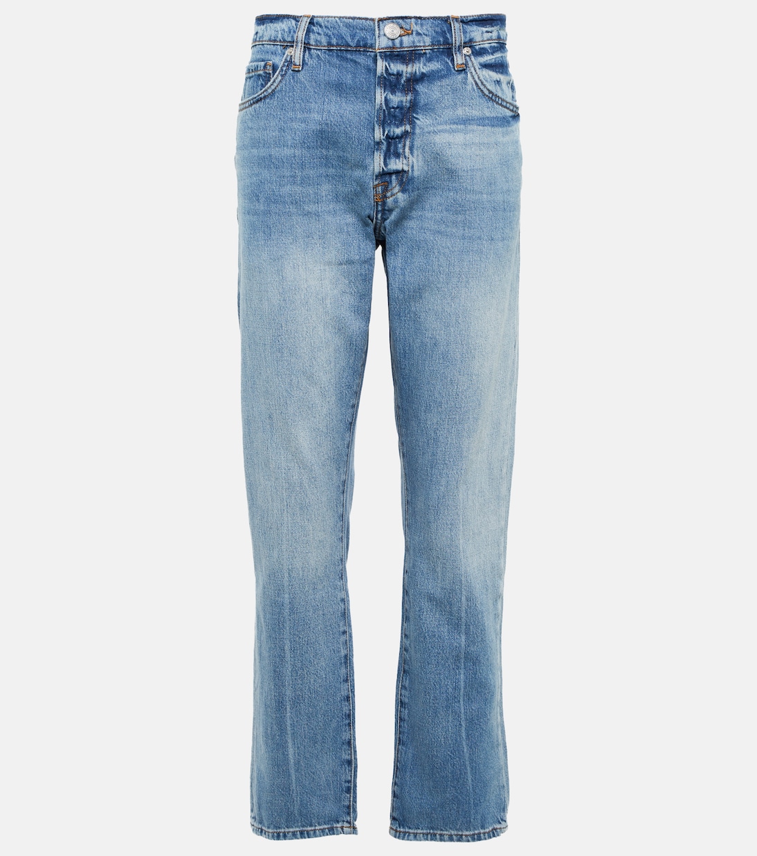 Jeans rectos Le Slouch de tiro medio | Frame