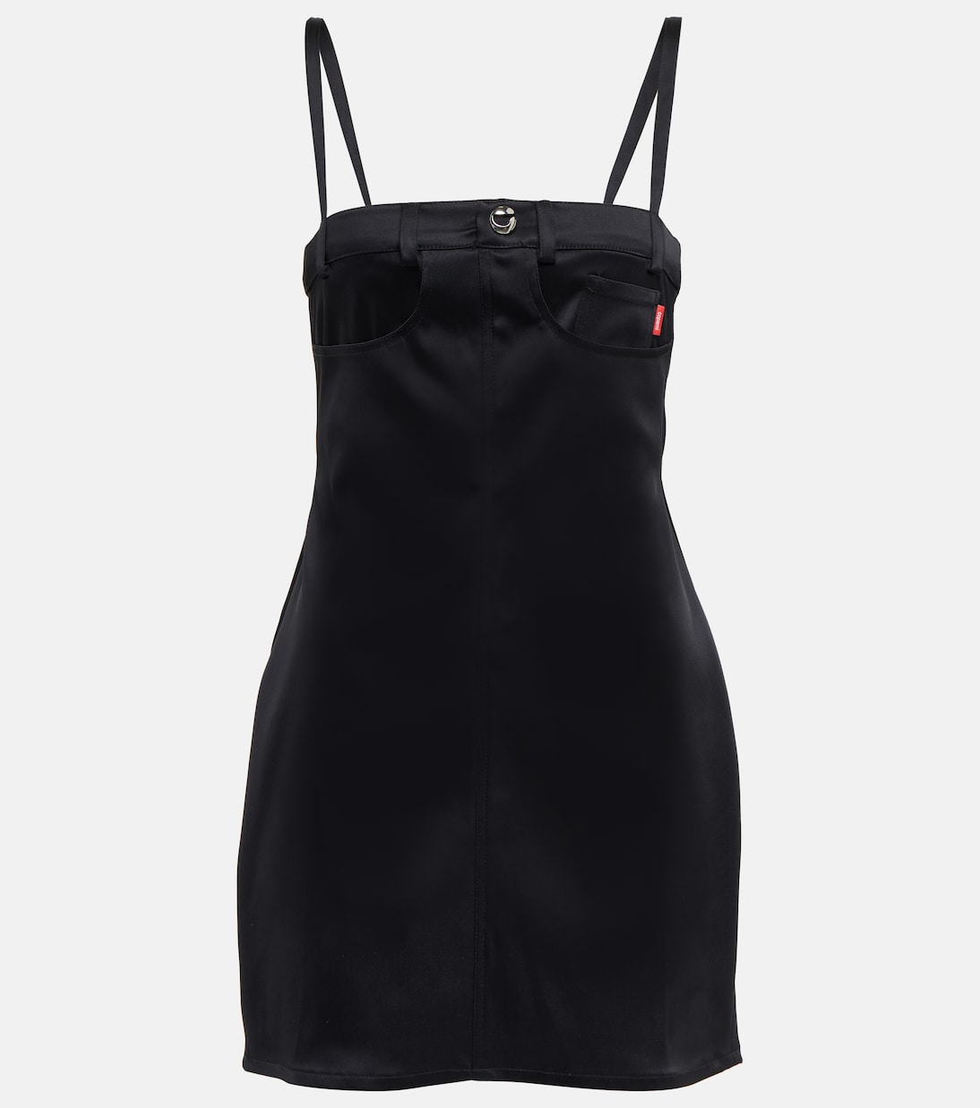 Bustier top satin crêpe minidress | Coperni