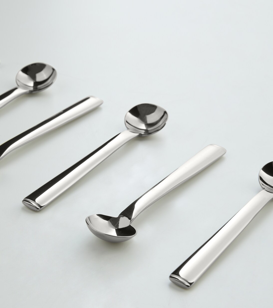 Rundes Modell set of 6 mocha spoons | Alessi