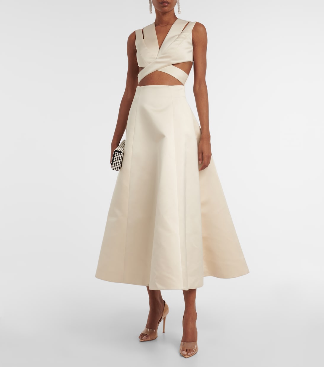 Satin midi dress | Emilia Wickstead