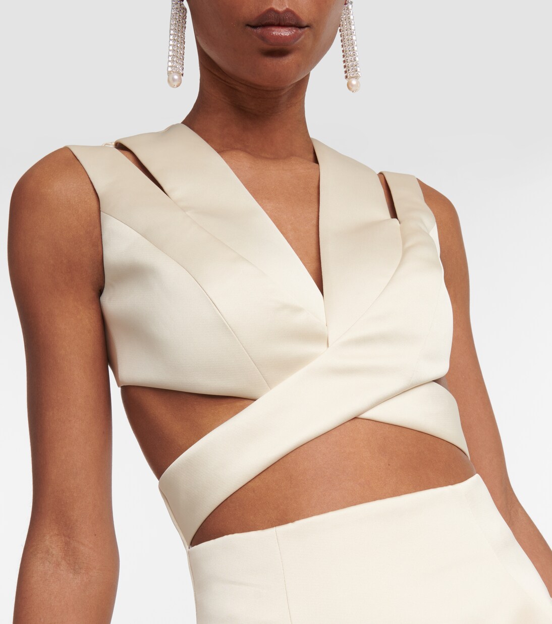 Satin midi dress | Emilia Wickstead