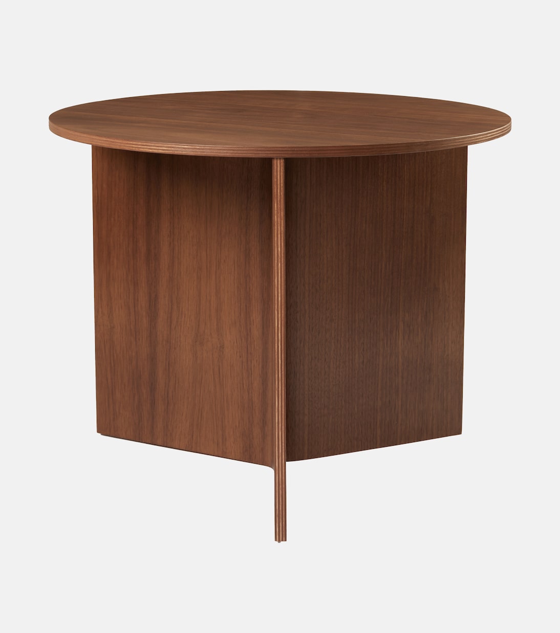 Slit Small walnut side table | Hay
