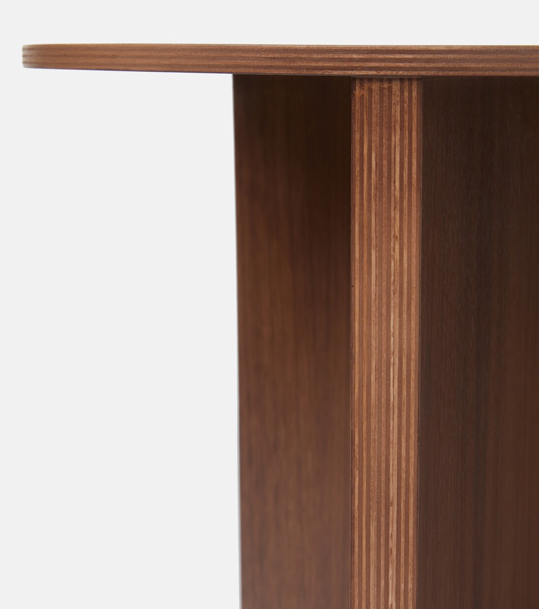 Slit Small walnut side table | Hay