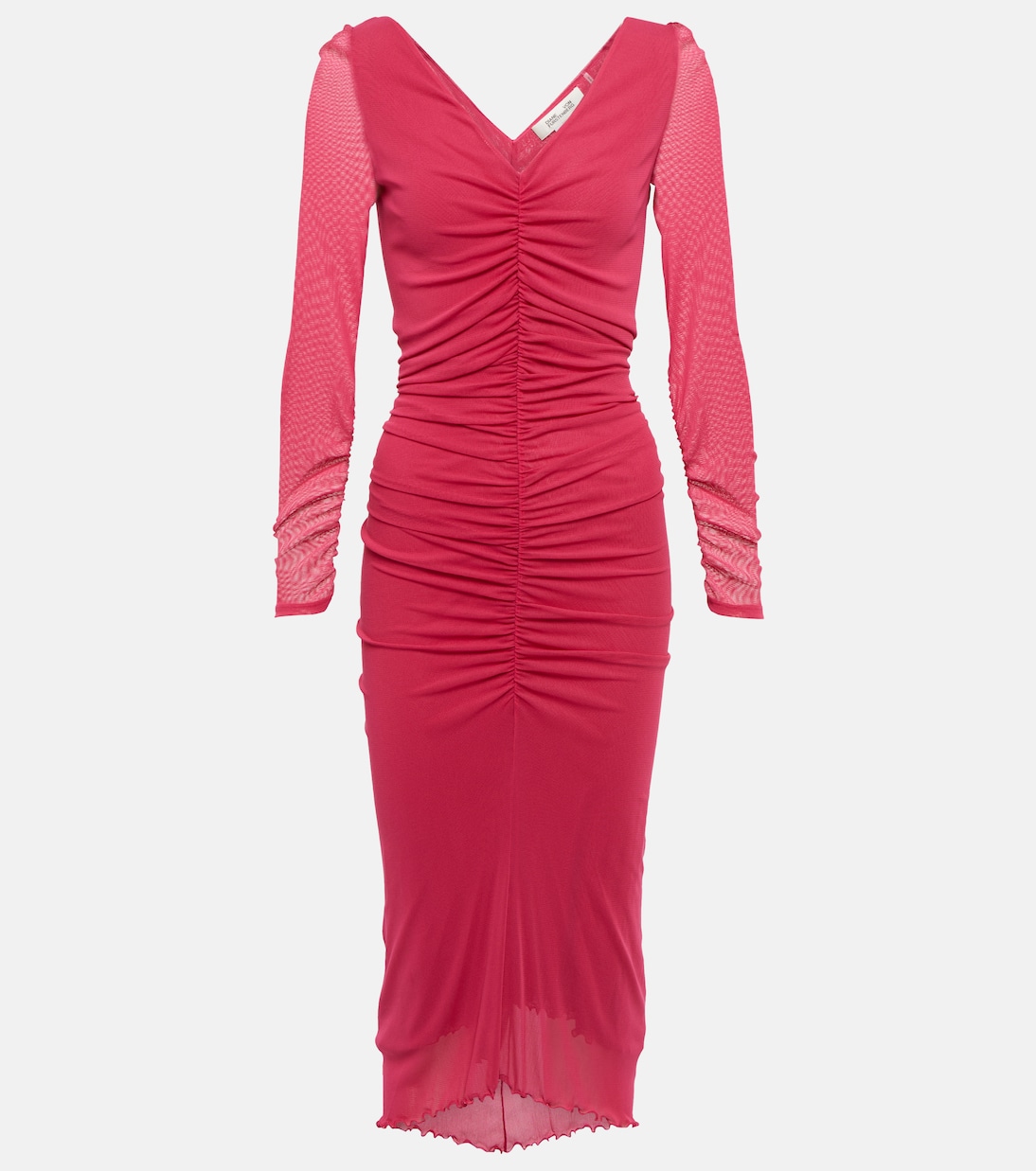 Ruched fitted midi dress | Diane von Furstenberg