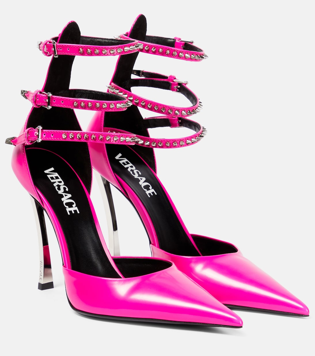 Verzierte Pumps Pin-Point aus Leder | Versace