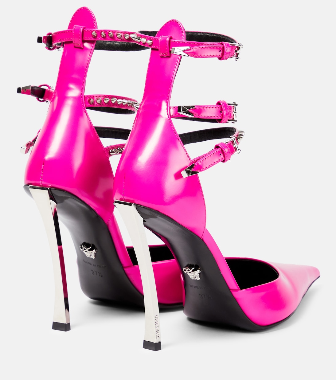 Verzierte Pumps Pin-Point aus Leder | Versace