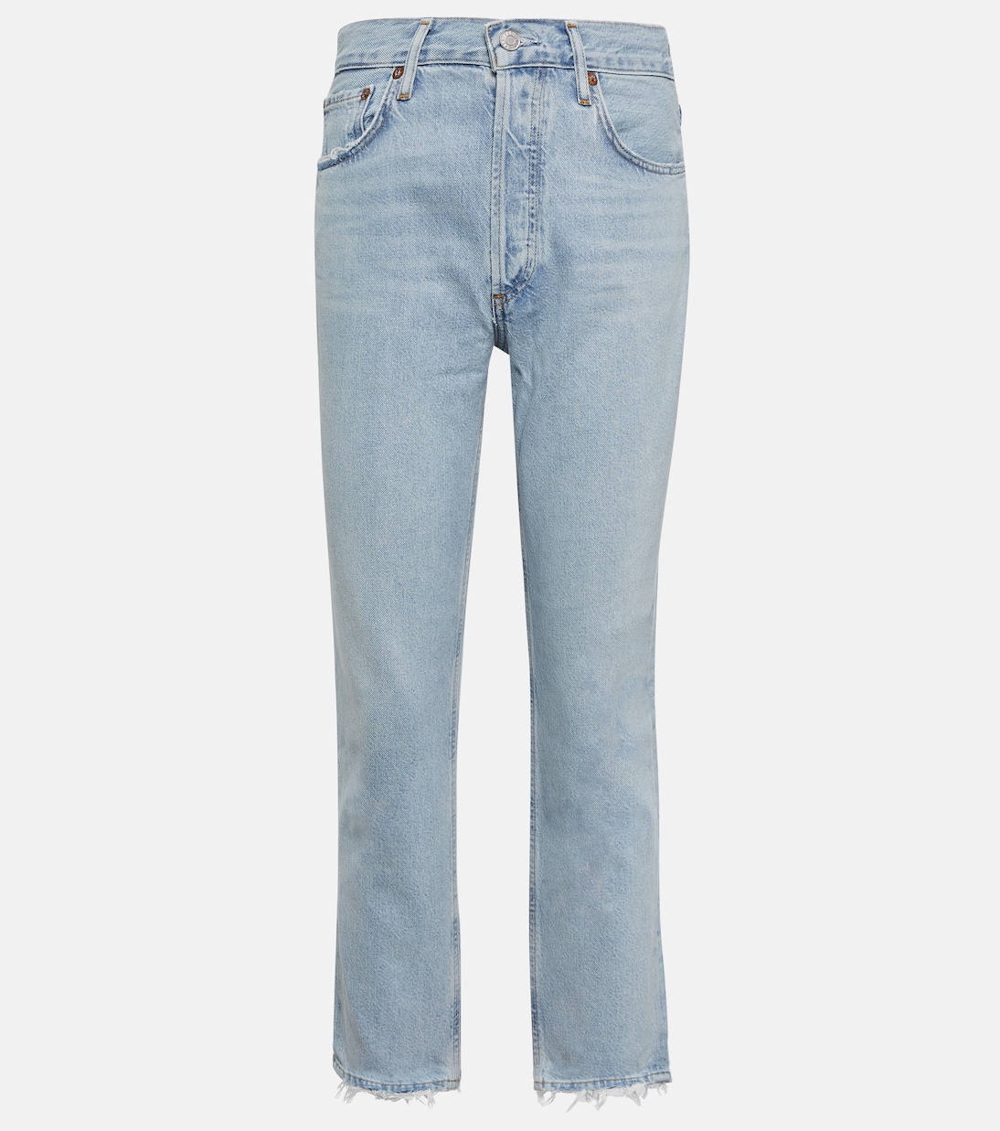 Jeans cropped Riley de tiro alto | Agolde