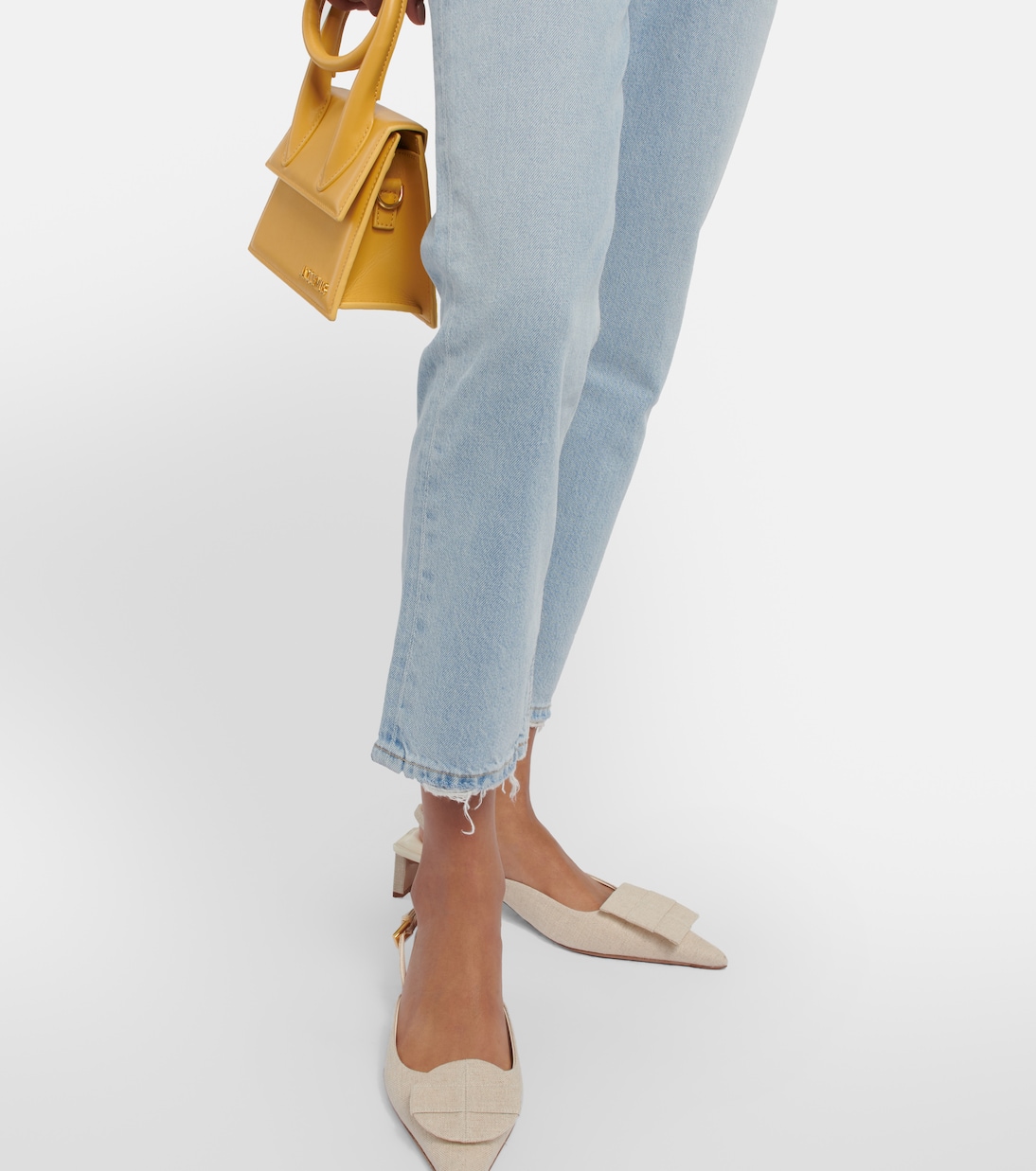 Jeans cropped Riley de tiro alto | Agolde