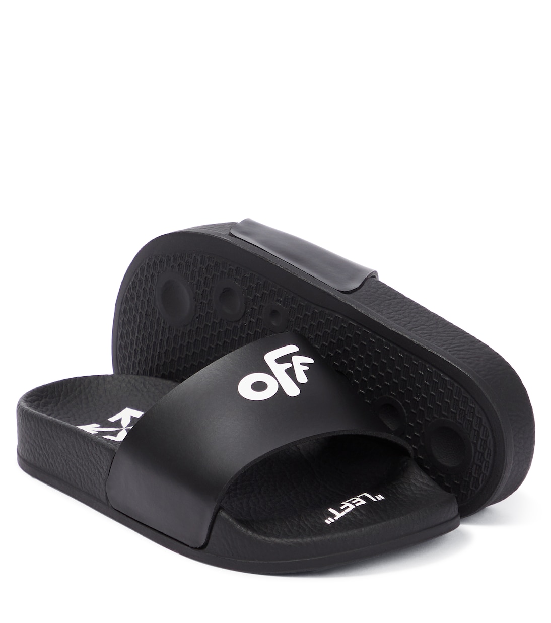 Logo rubber slides | Off-White Kids