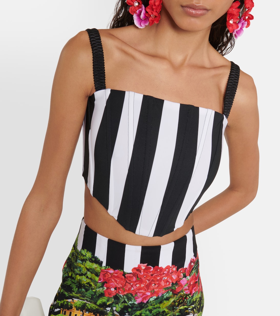 Top a corsetto Portofino a righe | Dolce&Gabbana