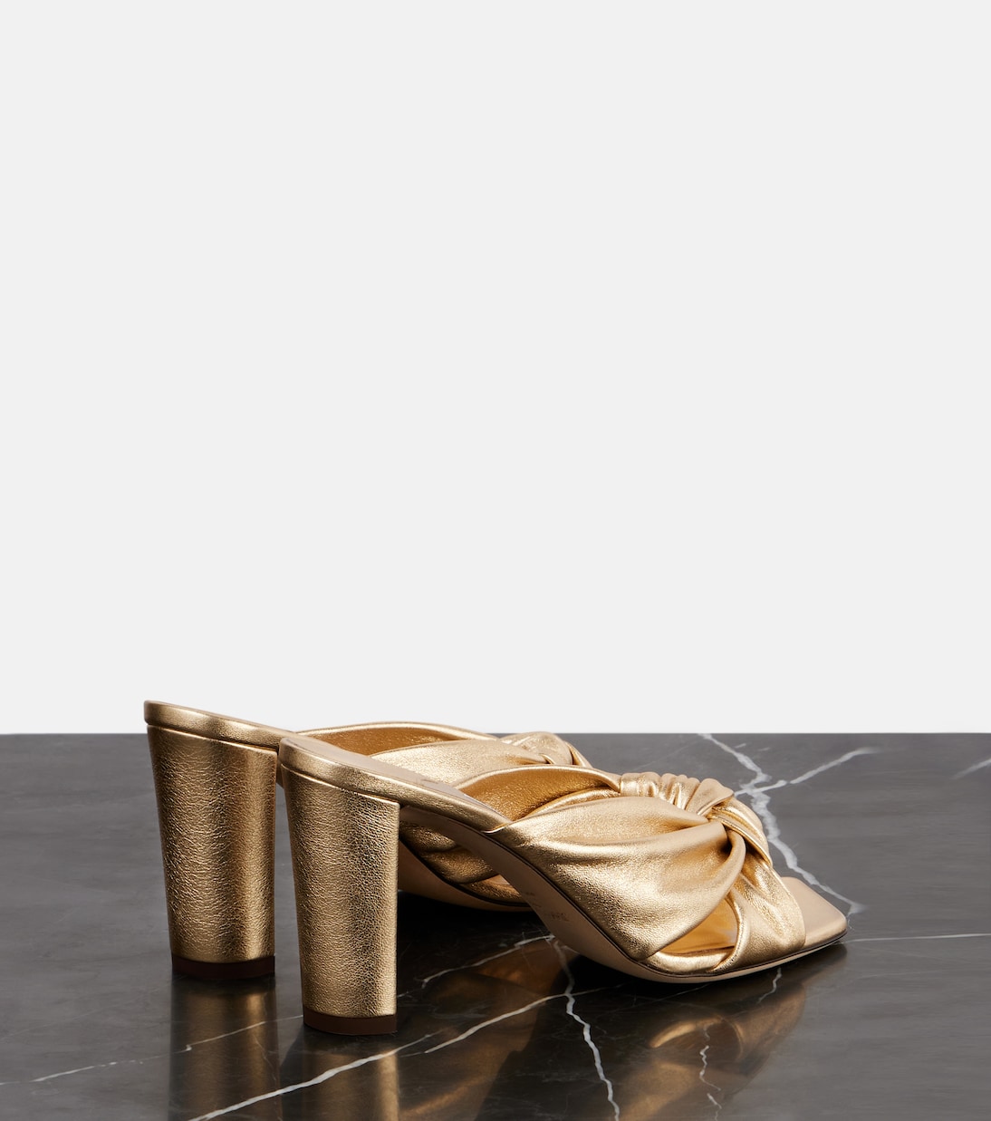 Mules Avenue 85 en cuir métallisé | Jimmy Choo