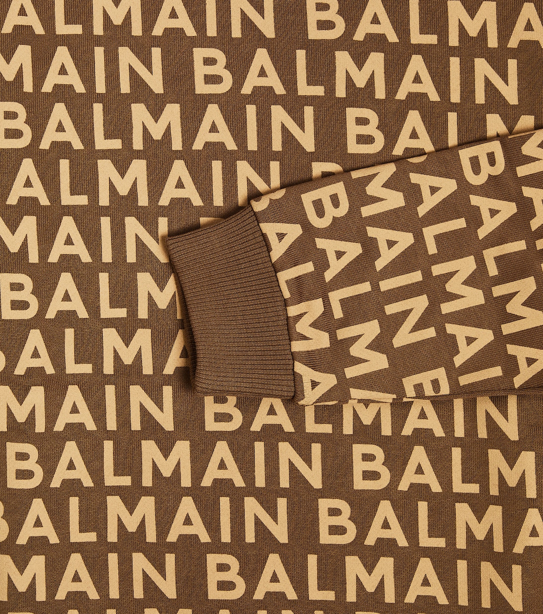 Felpa in cotone con logo | Balmain Kids
