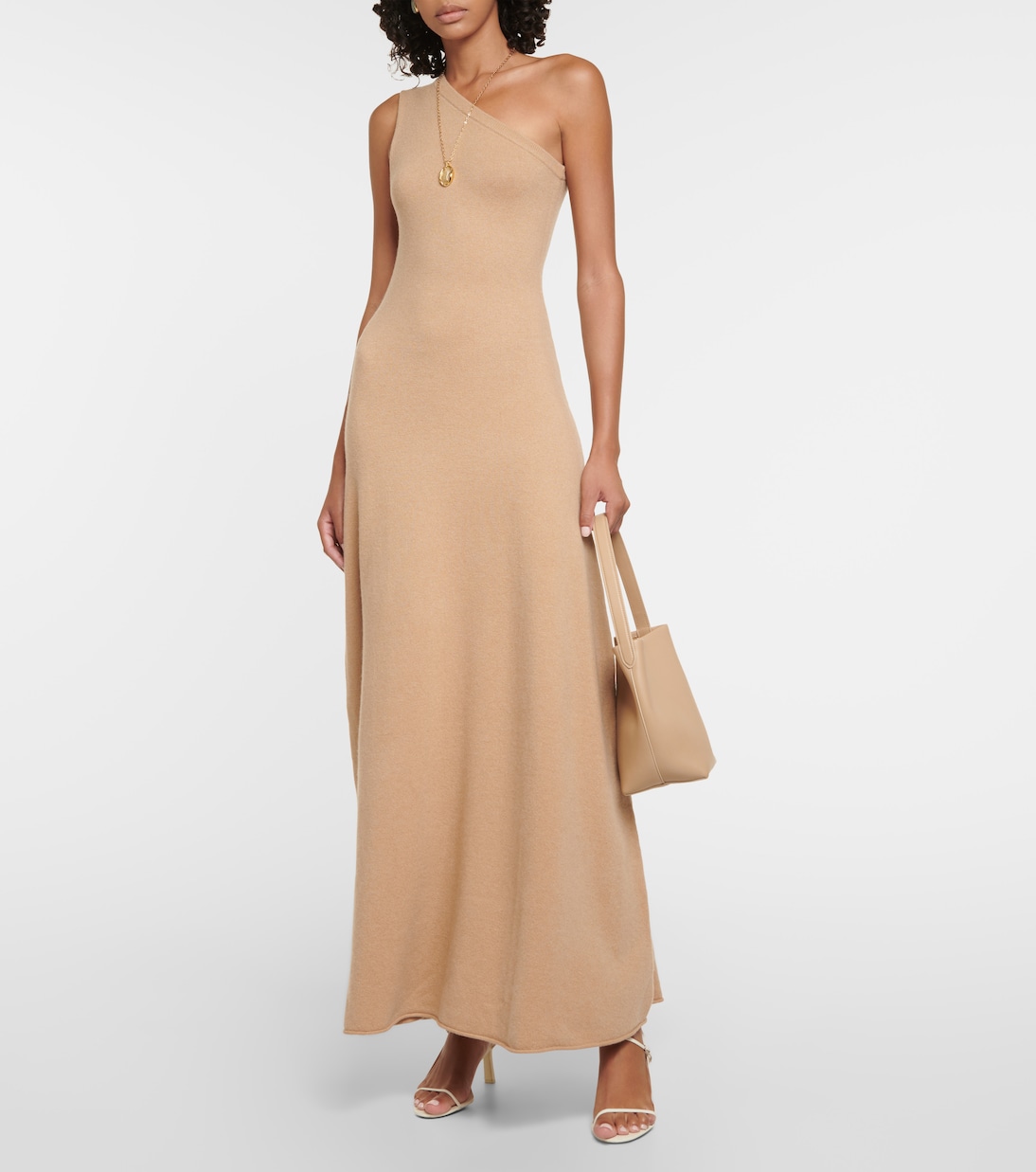 Abito lungo N°301 Swan in misto cashmere | Extreme Cashmere