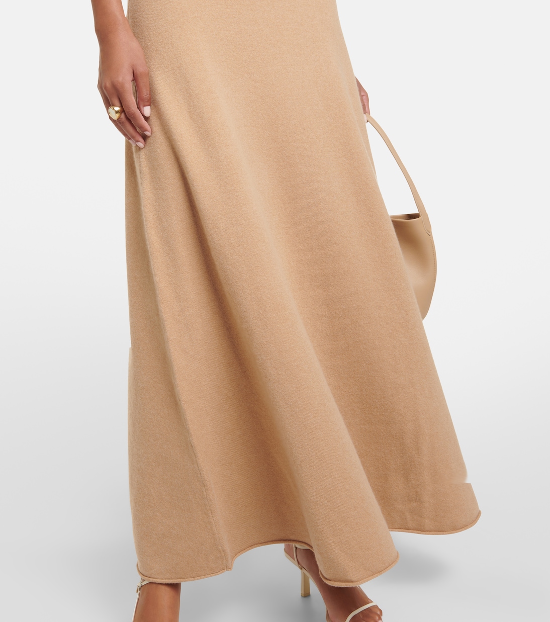 Abito lungo N°301 Swan in misto cashmere | Extreme Cashmere