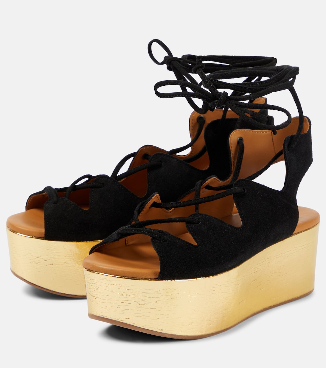 Plateausandalen Liana 70 aus Veloursleder | See By Chloé